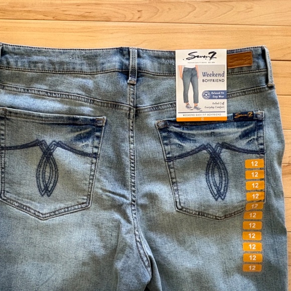 Seven 7 Weekend Boyfriend Jeans Size 12 NWT - Picture 6 of 8
